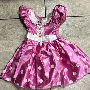 Mine Pink and White Theater Costume with Polka Dots